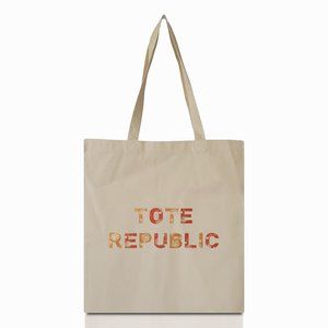 Tote Republic Cotton Canvas Tote Shoulder Bag Reusable Eco Friendly Tote Bag